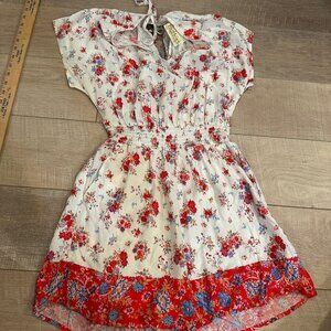 BEbOP JUNIOR WOMENS ROMPER FLORAL MEDIUM NEW